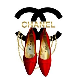 CHANEL Bold Red Women's Heels